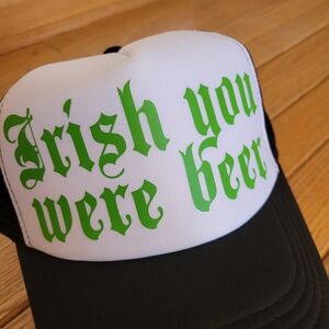 Green and White Trucker Hat